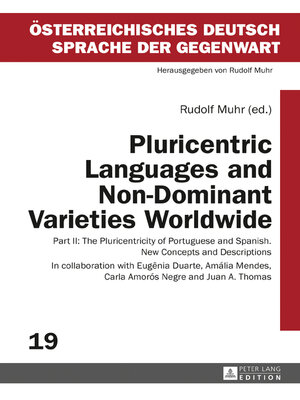 cover image of Pluricentric Languages and Non-Dominant Varieties Worldwide
